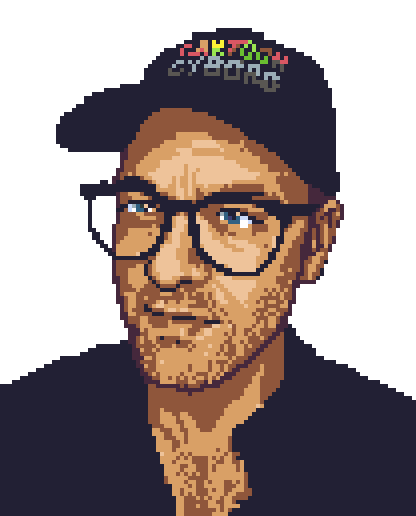 Jae - pixel art self portrait, animator and artist from Houston TX